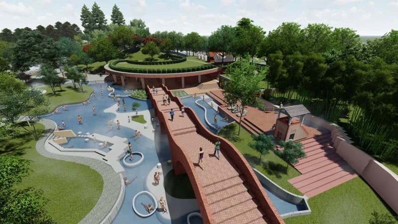 ♨️ 冬山河親水公園新溫泉設施,衿日林民宿步行三分鐘!